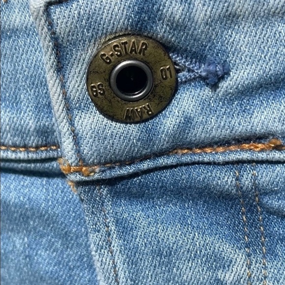 NWT G-Star Slim Distressed Restored Denim Light Washed Jeans - Picture 14 of 15